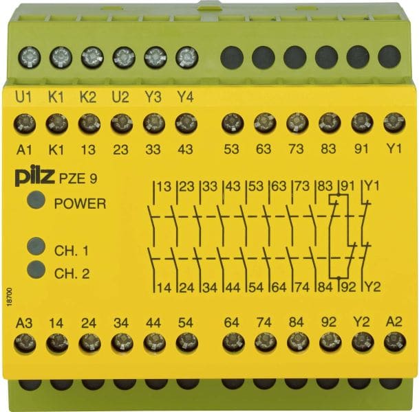 PILZ - Kontakterweiterungsblock 24VDC 8n/o 1n/c PZE 9 #774150