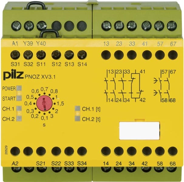 PILZ - Not-Aus-Schaltgerät 3/24DC 3n/o1n/c2 PNOZ XV3.1 #774532