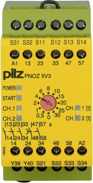 PILZ - Not-Aus-Schaltgerät 30/24VDC 3n/o 2n/o PNOZ XV3 #774540