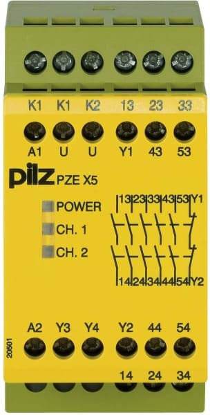 PILZ - Kontakterweiterungsblock 24VDC 5n/o PZE X5 #774595