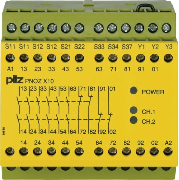 PILZ - Not-Aus-Schaltgerät 24VDC 6n/o 4n/c 3L PNOZ X10 #774709