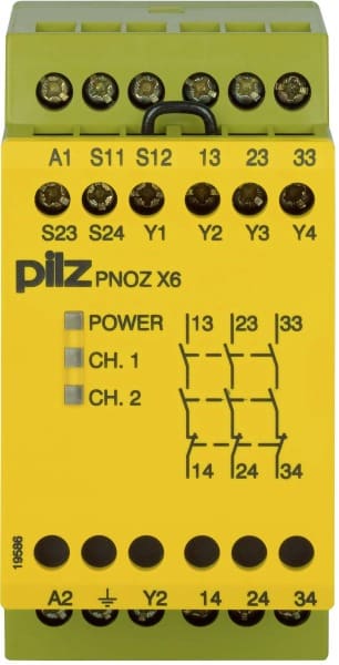 PILZ - Not-Aus-Schaltgerät 42VAC 3n/o PNOZ X6 #774721