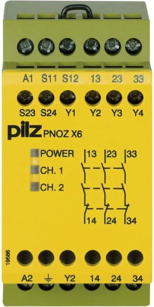 PILZ - Not-Aus-Schaltgerät 110-120VAC 3n/o PNOZ X6 #774725