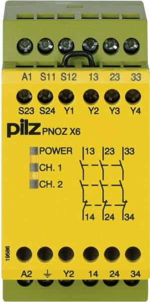 PILZ - Not-Aus-Schaltgerät 230-240VAC 3n/o PNOZ X6 #774726