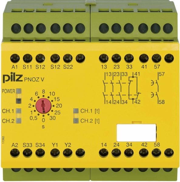 PILZ - Not-Aus-Schaltgerät 30s24DC 3n/o1n/c1n PNOZ V 30s 24VDC