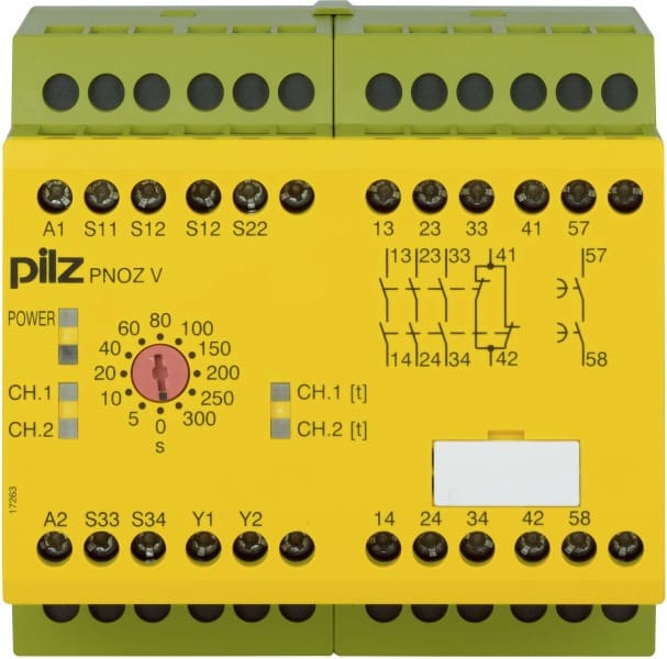 PILZ - Not-Aus-Schaltgerät 300s24DC3n/o1n/c1n/o PNOZ V #774791