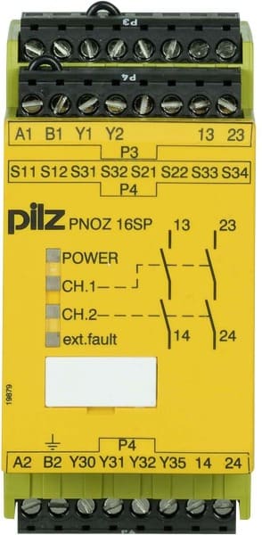 PILZ - Not-Aus-Schaltgerät 24VAC 24VDC 2n/o PNOZ 16SP #777070