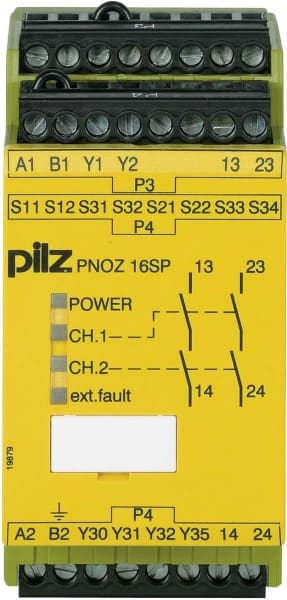 PILZ - Not-Aus-Schaltgerät 230VAC 24VDC 2n/o PNOZ 16SP #777076