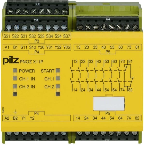 PILZ - Not-Aus-Schaltgerät 230-240AC24DC7no1 PNOZ X11P #777086
