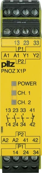 PILZ - Not-Aus-Schaltgerät 24VDC 3n/o 1n/c PNOZ X1P #777100