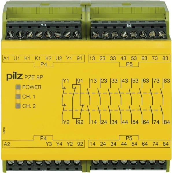 PILZ - Kontakterweiterungsblock 24VACDC 8n/o 1n PZE 9P #777140