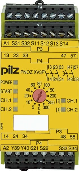 PILZ - Not-Aus-Schaltgerät 30/24VDC 3n/o 2 PNOZ XV3.3P #777511