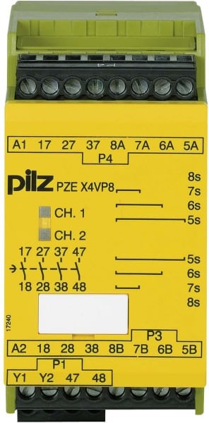 PILZ - Kontakterweiterungsblock 24VDC 4n/o PZE X4VP8 #777584