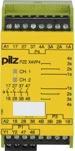 PILZ - Kontakterweiterungsblock 24VDC 4n/o PZE X4VP4 #777586