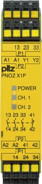 PILZ - Not-Aus-Schaltgerät 24VDC 3n/o 1n/c PNOZ X1P C #787100