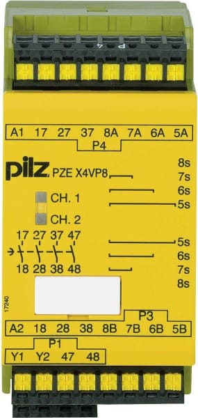 PILZ - Kontakterweiterungsblock 24VDC 4n/o PZE X4VP8 C #787584