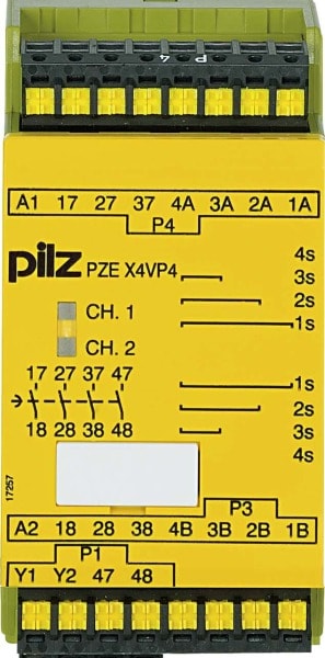 PILZ - Kontakterweiterungsblock 24VDC 4n/o PZE X4VP4 C #787586
