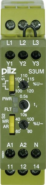 PILZ - Spannungsüberwach.relais 24VDC UM 100/110V S3UM #837251