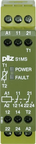 PILZ - TemperaTRüberwach.relais 400VAC 2c/o S1MS #839770