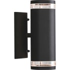 KONSTSMIDE - 2xGU10 35W 500lm 2900K IP44 Aufbau schwarz B9H23,5T14,5cm