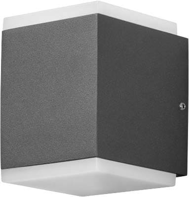 KONSTSMIDE - HPLED 2x12W 1100lm 3000K IP54 Aufbau anthrazit B8H10,5T9,2cm