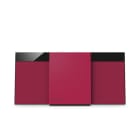 PANASONIC - Hifi-Micro-System 20W DAB+ UKW CD BT USB AUX wandm.fähig rot