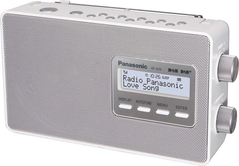 PANASONIC - DAB+Radio 2W FM Uhr Sleep-/Weckt. Netz/Batt Kopfh.ausg. ws