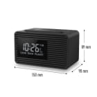 PANASONIC - Radiowecker 1W DAB+ UKW 10Fav. 2Weckzeiten Sleeptimer sw