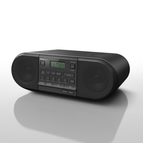 PANASONIC - CD Radio 20W DAB+ UKW CD USB BT Netz/Batterie sw