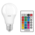 LEDVANCE - LED Retrofit RGBW lamps with remote control 9.4W 827 Frosted E27