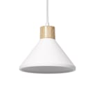 LEDVANCE - Decor Plaster Wood Pendant 220 mm E27 White
