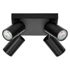 LEDVANCE - LED SPOT OCTAGON BLACK Plate 4x3.4W 927 DIM