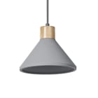 LEDVANCE - Decor Concrete Wood Pendant 220 mm E27 Dark Gray