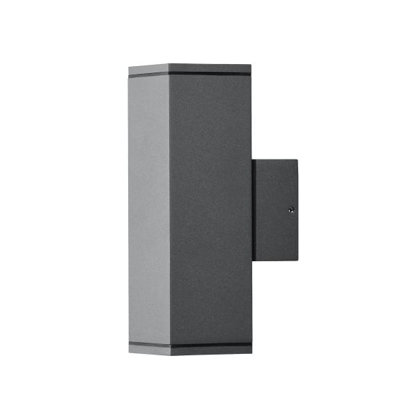 KONSTSMIDE - 2xGU10 35W 720lm 2700K IP44 Aufbau up/do.antraz.B6,5H20T10cm