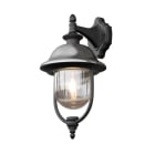 KONSTSMIDE - Parma Wandleuchte ab mit Edelstahldach, 1xE27 Sockel, max 1x75W, 240V, Aluminium/Acrylglas