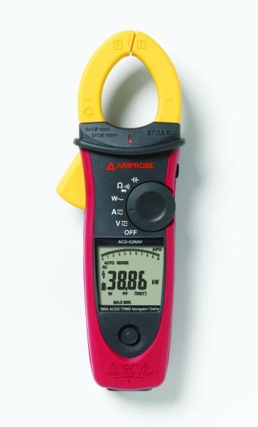 BEHA-AMPROBE - AC/DC TRMS Leistungsmesszange, 600 A, Zangenöffnung 42 mm