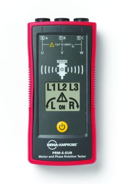 BEHA-AMPROBE - Drehfeldrichtungsanzeiger LCD-Anzeige abnehmb. Messleitungen