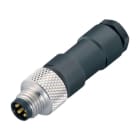 BINDER - M8 Kabelstecker, Polzahl: 4, 3,5-5,0 mm, ungeschirmt, löten, IP67, UL