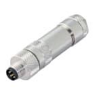 BINDER - M8 Kabelstecker, Polzahl: 3, 4,0-5,5 mm, schirmbar, schraubklemm, IP67, UL