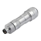 BINDER - M8 Kabelstecker, Polzahl: 4, 6,0-8,0 mm, schirmbar, schraubklemm, IP67, UL