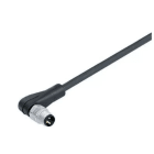 BINDER - M8 Winkelstecker, Polzahl: 4, mit Kabel, IP67, UL, PUR, 4 x 0,34 mm², 5 m