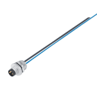 BINDER - M8 Flanschstecker, Polzahl: 4, ungeschirmt, Litzen, IP67, UL, M10x0,75