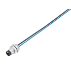 BINDER - M8 Flanschstecker, Polzahl: 3, Litzen, IP67, von vorne verschraubbar