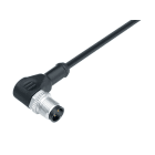 BINDER - M12 Winkelstecker, Polzahl: 4, mit Kabel, IP67, UL, PUR, 4 x 0,34 mm², 2 m