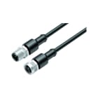 BINDER - M12 Verbindungsleitung Stecker auf Dose, Polzahl 3, 3 x 0,34 mm², 1m