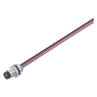 BINDER - M8 Flanschstecker, Polzahl: 3, Litzen, IP67, von vorne verschraubbar