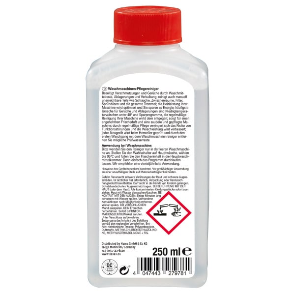 XAVAX - Waschmaschinen-Pflegereiniger mit Frischeduft 250ml
