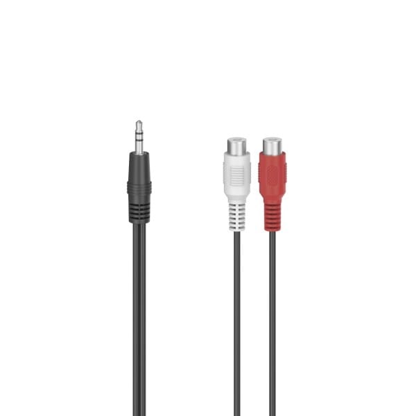 HAMA - Audio-Adapter 2x Cinch-Kupplung auf 3.5mm-Klinken-Stecker