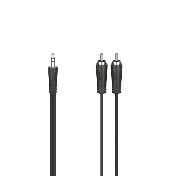 HAMA - Audio-Kabel 3.5mm-Klinken-Stecker auf 2x Cinch-Stecker 5m