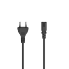 HAMA - Netzkabel Euro-Stecker - 2-pol.-Kupplung (Doppelnut) 1.5m